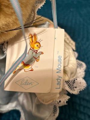 Vintage Eden Plush Beatrix Potter Lady Mouse With Tags | eBay