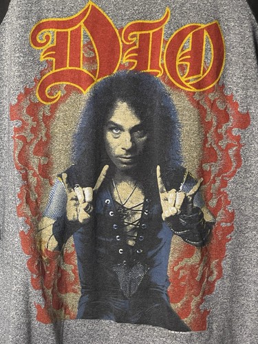 DIO Sacred Heart Tour Shirt Vintage 1980's Original Concert Shirt 3/4 Sleeves L - Picture 2 of 12