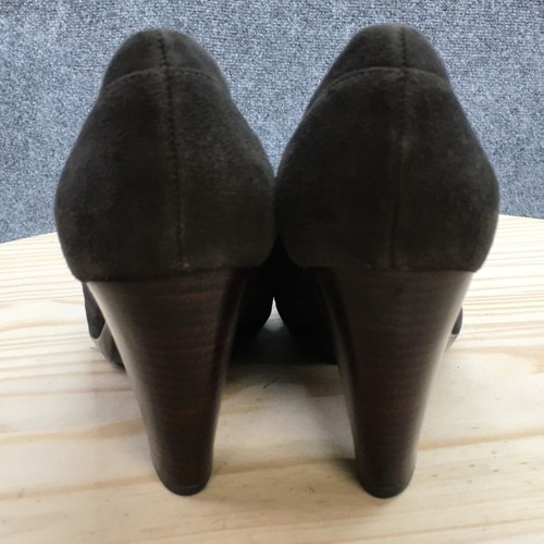 Indigo By Clarks Heels Womens 9 M Pumps Dress Cone 85995 Gray Suede Slip On - Picture 9 of 19
