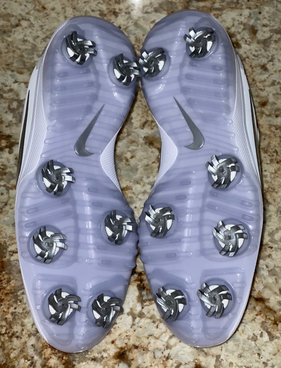 NIKE React Vapor 2 White Silver Grey Golf Shoes Cleats