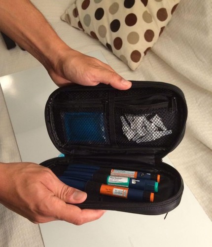 Insulin Cooler Case Slim Travel Bag 9.8x4.9 In TSA Compliant Diabetic Supplies - Picture 11 of 11