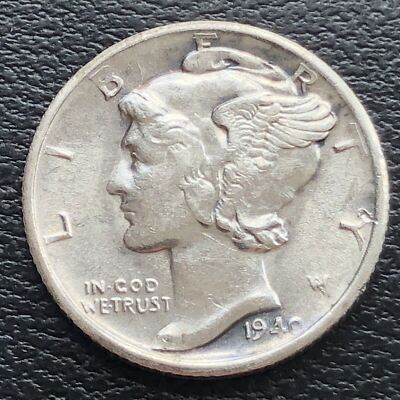 1940 S Mercury Dime 10c High Grade BU #31331 | eBay
