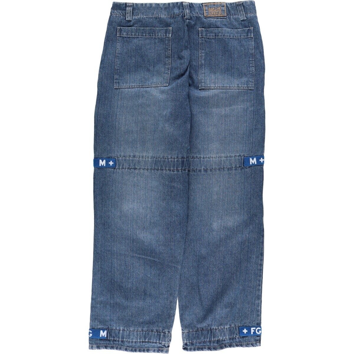Marithe Francois Girbaud denim cargo pants for men, size W38