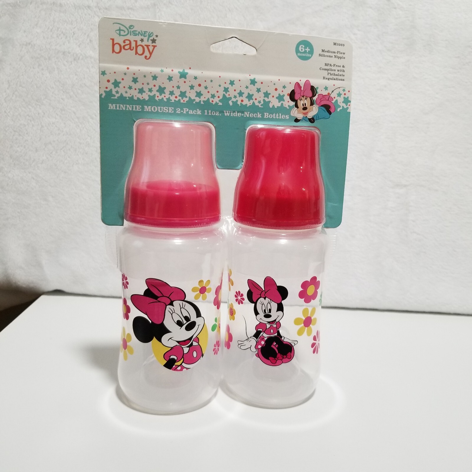 Disney Minnie Mouse Baby 2-Pack 11 Oz. Baby Bottles