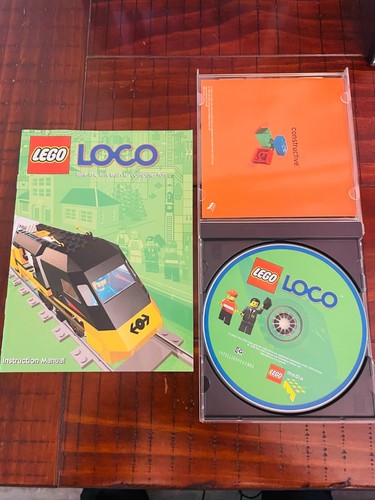 Lego LOCO Train 2000 CD-ROM PC DISCO Software Medios con Instrucciones De Colección - Imagen 2 de 3