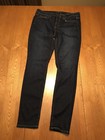 WOMENS VINCE THE DYLAN DARK CLASSIC SKINNY BLUE DENIM USA JEANS SIZE 31 X 31 EUC — photo 2