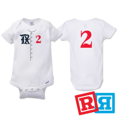 Marcus Semien Rangers City Connect Baseball Gerber Baby Onesie  Cotton Bodysuit