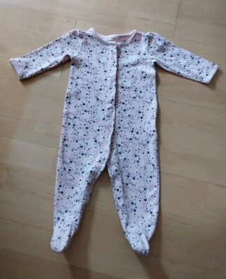 Simple Joys Strampler  74  Baby Schlafanzug rosa Baumwolle 