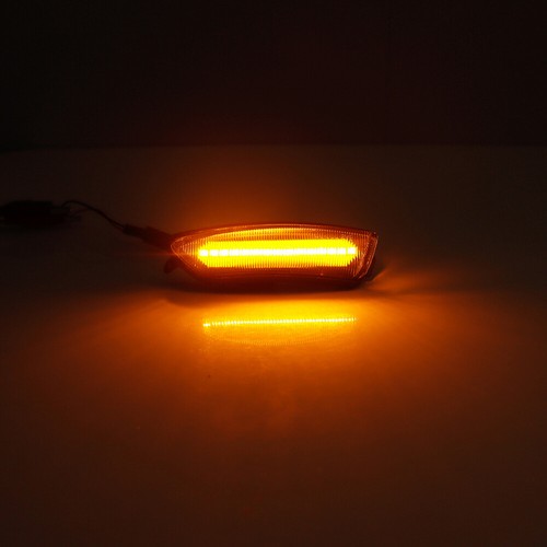 For 11-20 Chrysler 300 Clear LED Amber Side Mirror Lights 68170149AA; 68170148AA - Foto 8 di 11