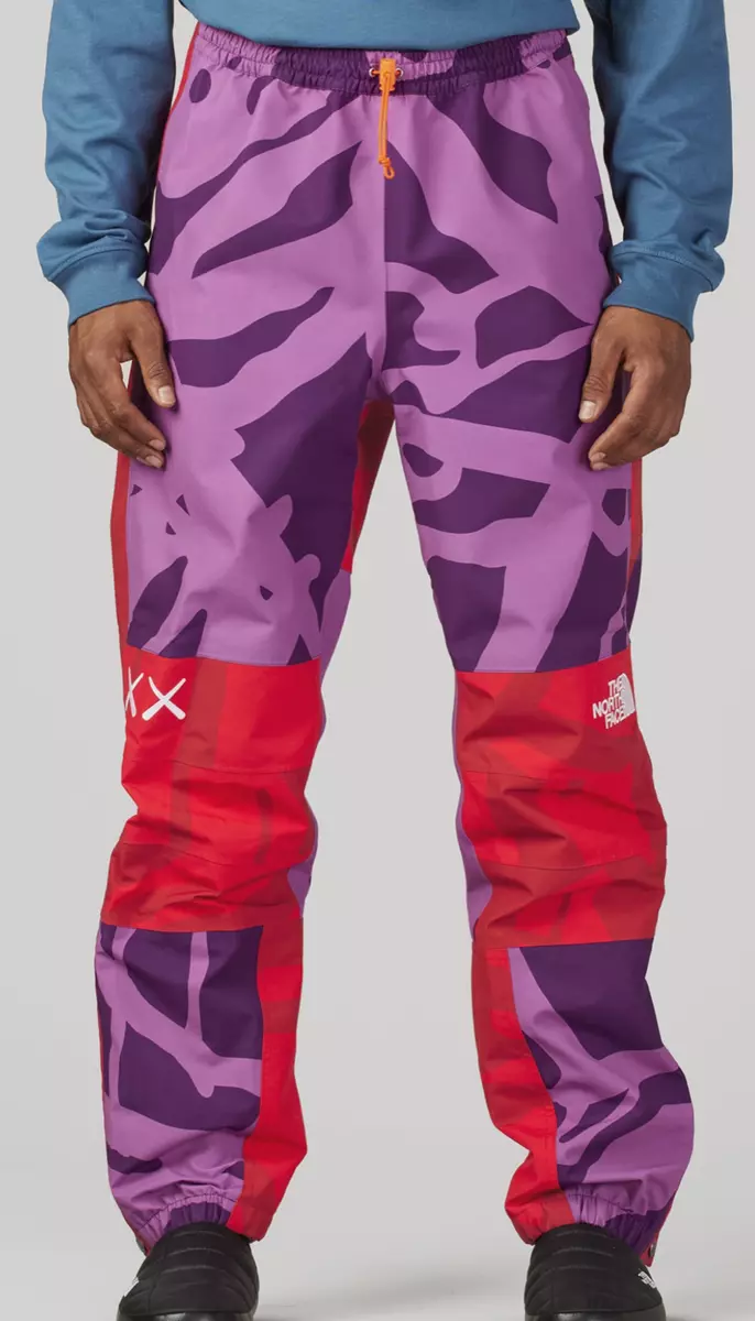 2022 NWOT MENS THE NORTH FACE x KAWS 1986 RETRO MOUNTAIN LIGHT PANTS KW purple