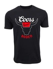 COORS BANQUET RODEO OFFICIAL BLACK BULL T SHIRT