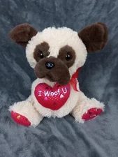 Hugfun Plush Dog  I’m Just A Love Machine Valentines 