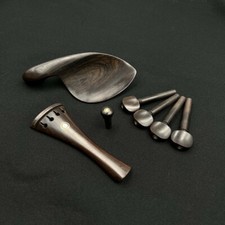 1set Brand new natural ebony 4/4 violin parts Accessories