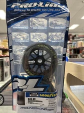 Pro-Line Racing 1/7 Goodyear NASCAR Cup Belted Tires MTD 17mm F/R RC Tire