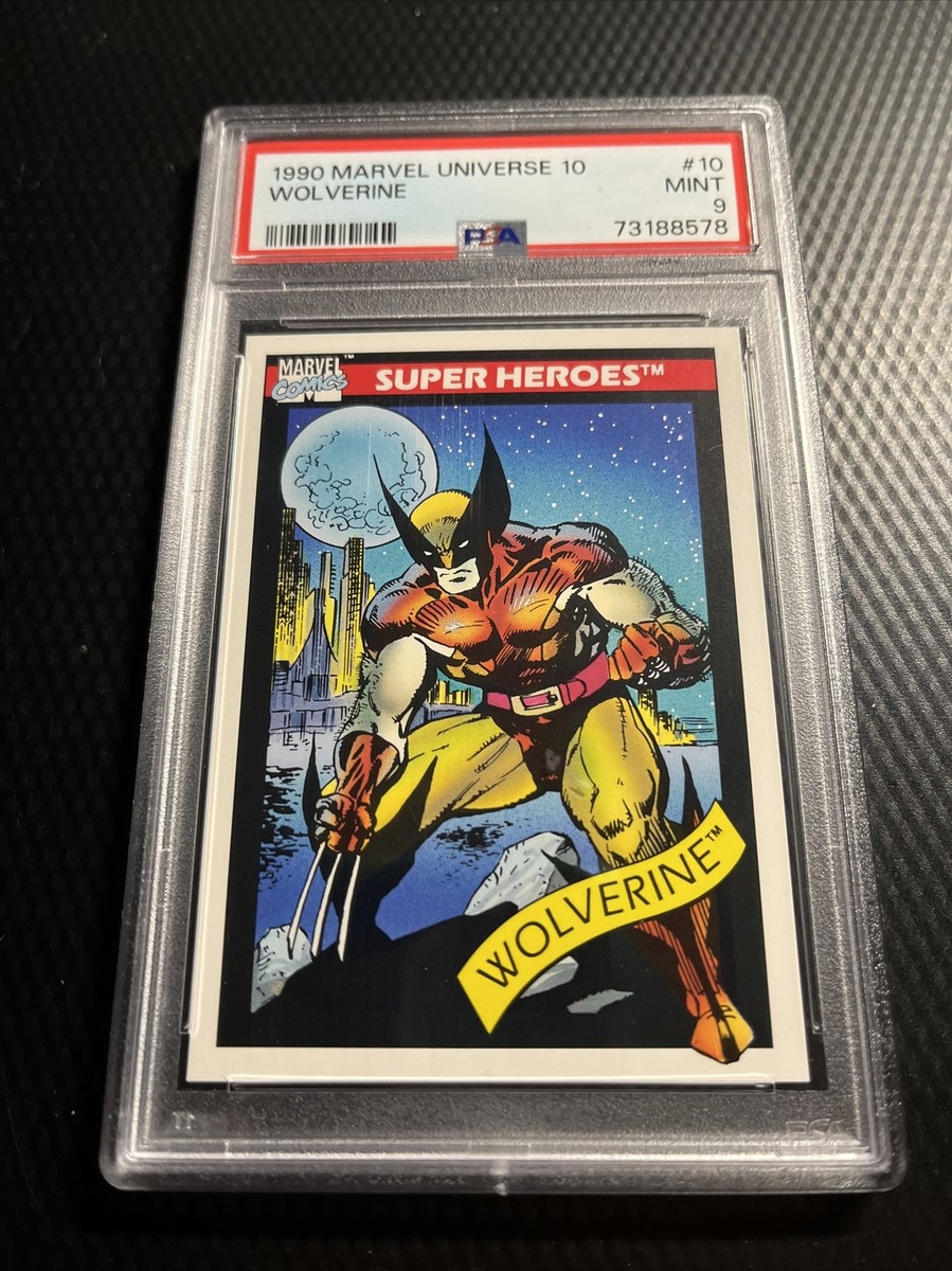 1990 Wolverine Card #10 - PSA 9 - Mint - Marvel Universe