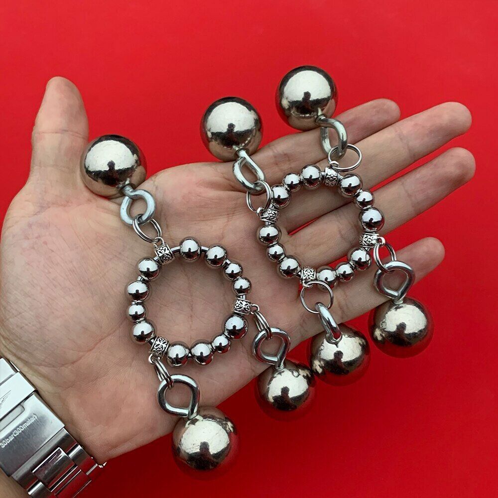 Cock-Sex-Ring-Stainless-Steel-Metal-Penis-Ring-Weight-Penis-Scrotum-Pendan-Balls