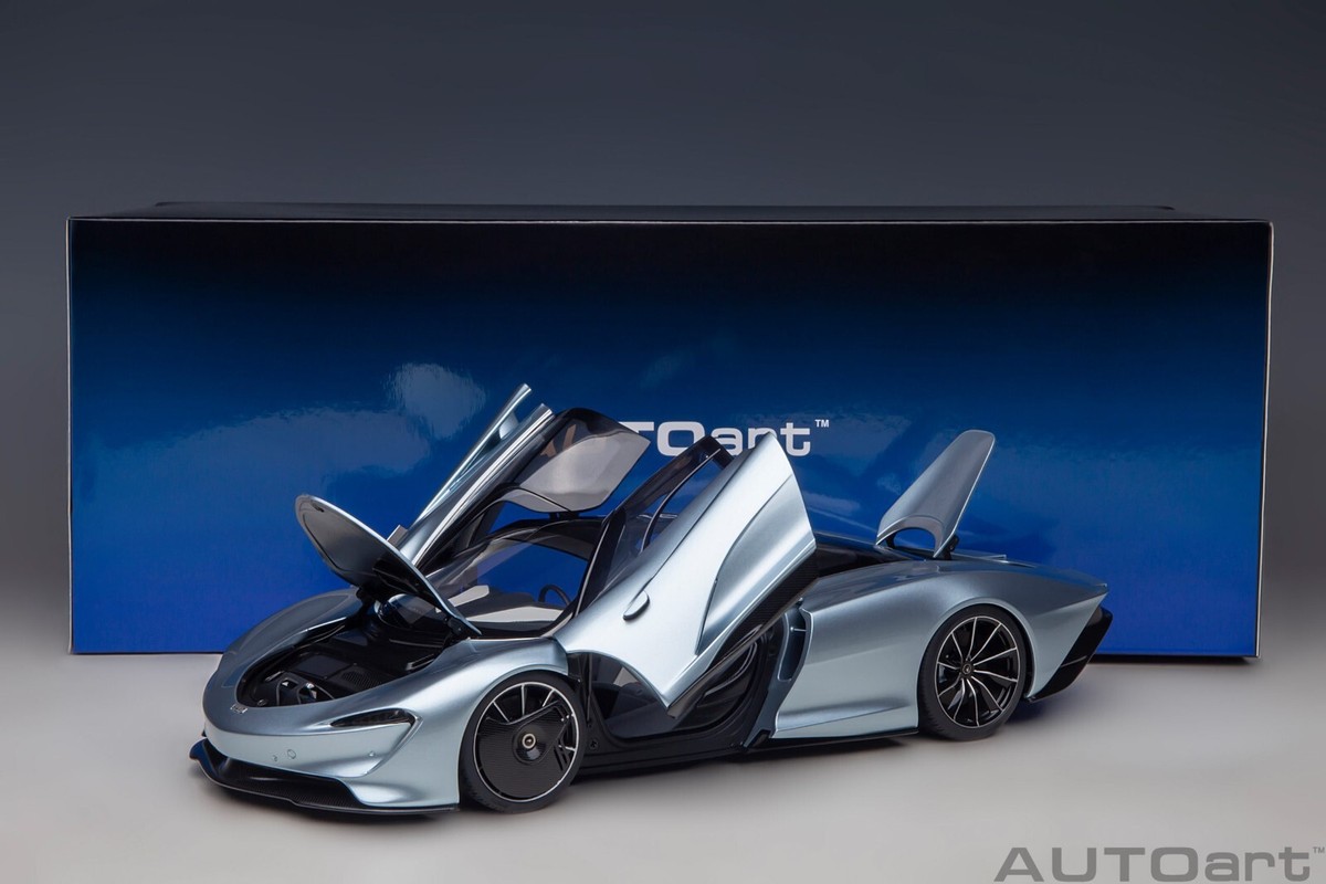McLAREN SPEEDTAIL FROZEN BLUE 1:18 by AUTOART 76086 BRAND NEW