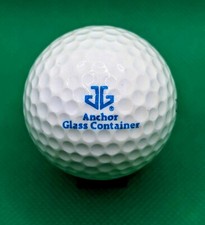 Vintage Anchor Glass Container logo golf ball