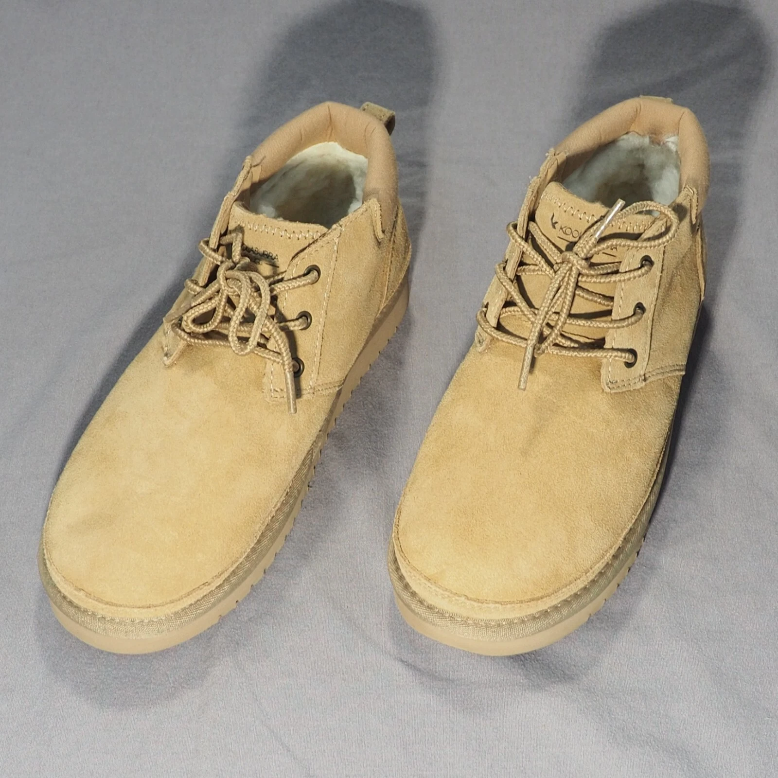 Stivaletti Koolaburra Uggs Advay 8 castagna marrone scamosciato mini stivaletti comodi