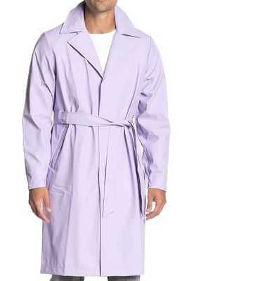 Rains Sz XXS Lavender Overcoat Raincoat NWT