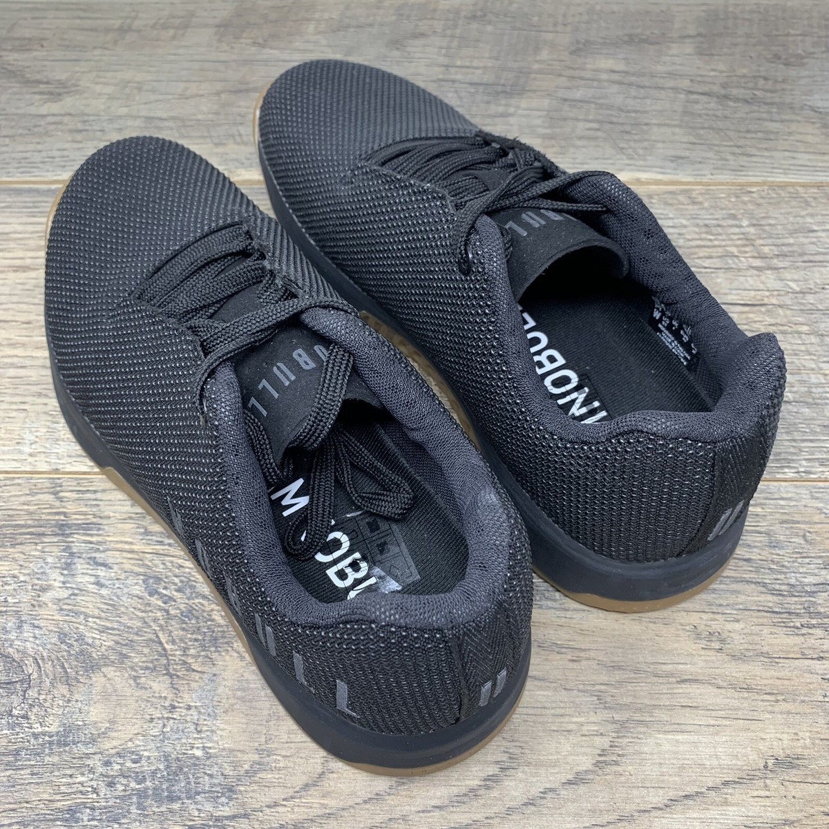 NOBULL SuperFabric Trainer Lace Up Shoes | Black Gum Mens 14 Lady 15.5 Sneakers NOBULL SuperFabric Trainer Lace Up Shoes | Black Gum  main image 2