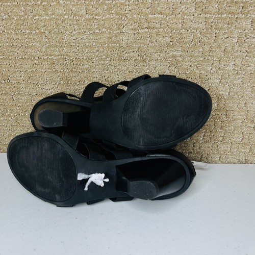 Sandalias negras Coach & Four con tiras al tobillo para mujer 7 - Imagen 10 de 10