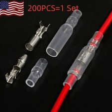 200/600PCS 4.0mm Bullet Terminal Car Electrical Wire Female Male Connector Set