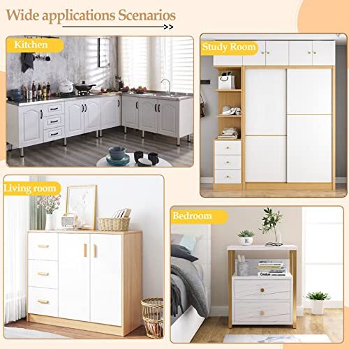 12pcs Plastic Drawer Track Guide Replacement Furniture Parts,for Dressers, Hu...