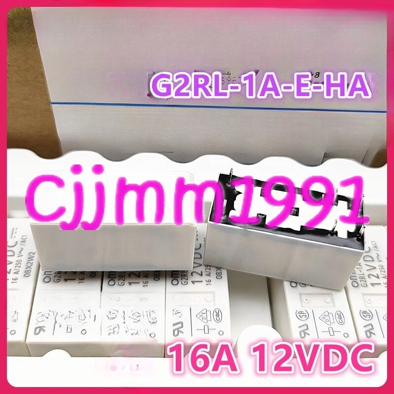 Omron G2RL-1A-E 12VDC Power Relay – 16A, 6-Pin, NEW Original