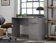 Jenson 1 Drawer Office Desk - Grey | Modern Computer Workstation Table