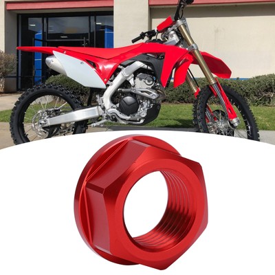･Motorcycle Front Wheel Axle Screw Nut M16x1.5 For CRF250R/CRF450R/CRF250RXRed