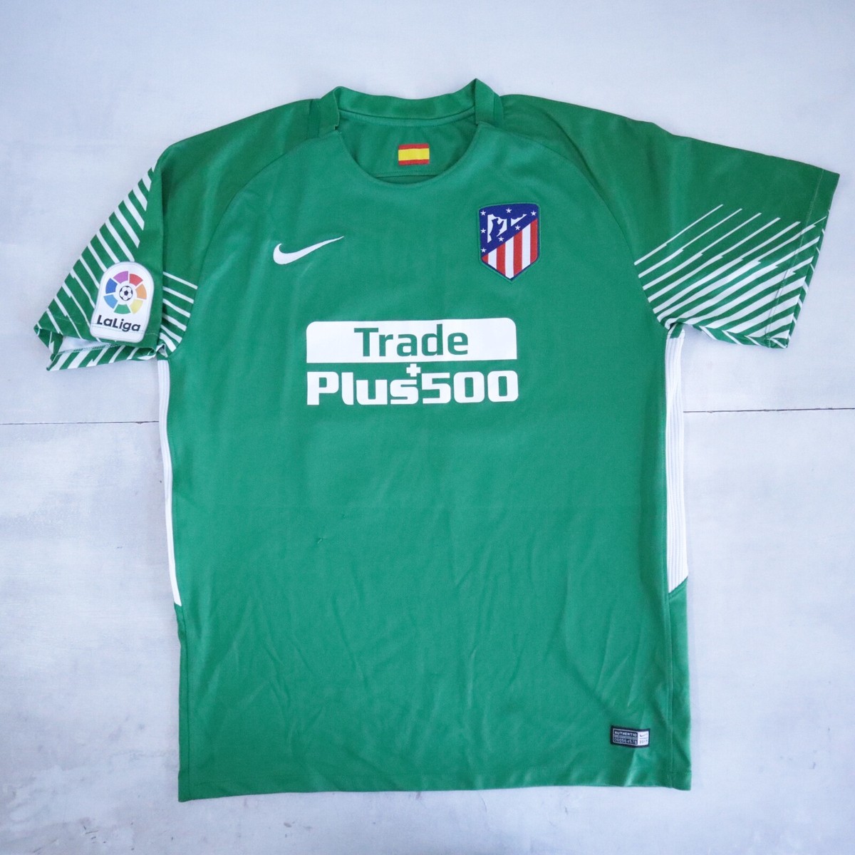 Maillot De Foot Atletico Madrid Porté (Match Worn) - Nike - Non Lavé - Occasion