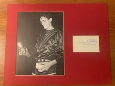 1950's George Mikan Black and White Photo w/cut signature - Matted