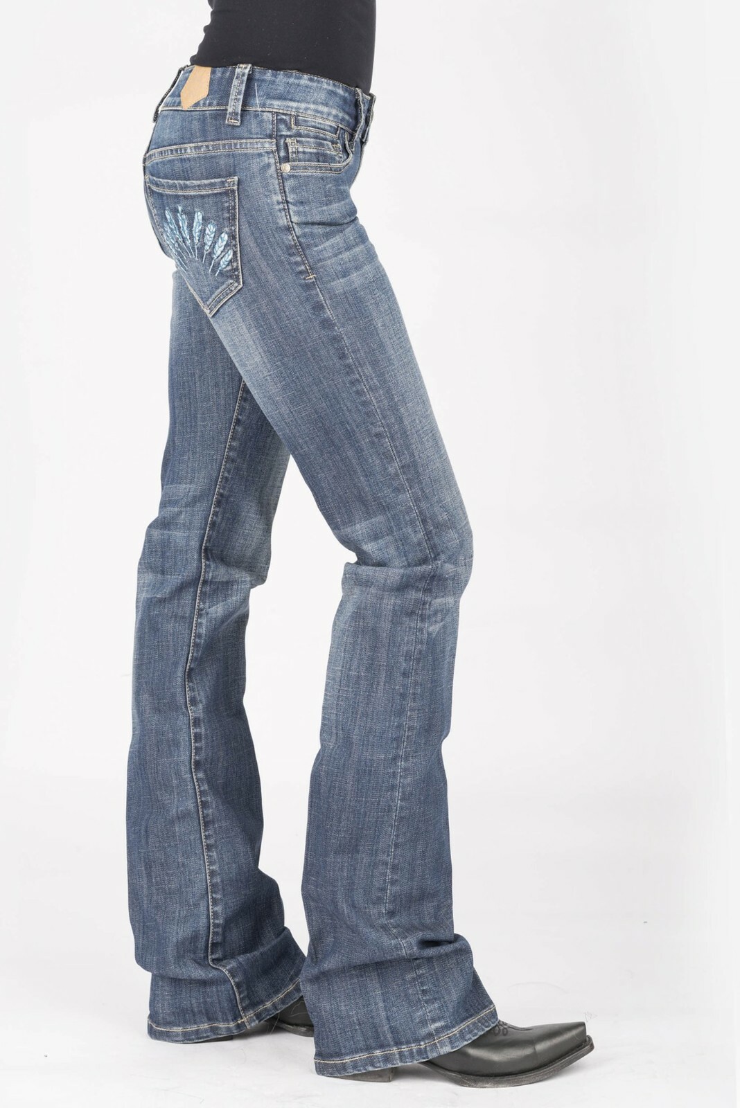 Tin Haul Size 32 X 33 Dolly Celebrity Jean w/Emb Feather Pockets eBay