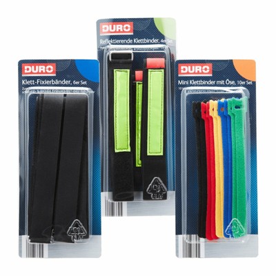 20 Stück Klett-Kabelbinder Set – Wiederverwendbar, 3 Größen (20/30/45 Cm), Mit Schnallenverschluss