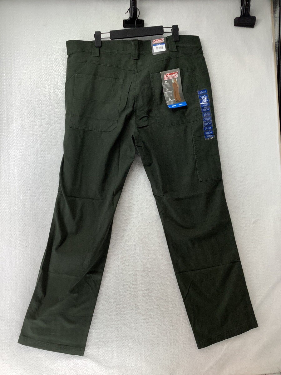 Coleman Stretch Utility Work Pants olive Tear Resistant Men Coleman Stretch Utility Work Pants olive Tear Resistant Men