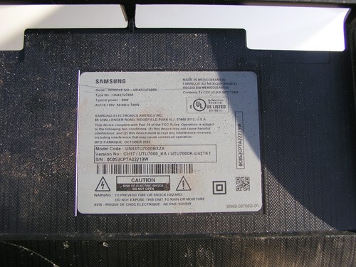 Samsung 43`` TV T-Con Streifen Flachbandkabel für UN43TU7000B, UN43TU7000BXZA - Bild 2 von 3