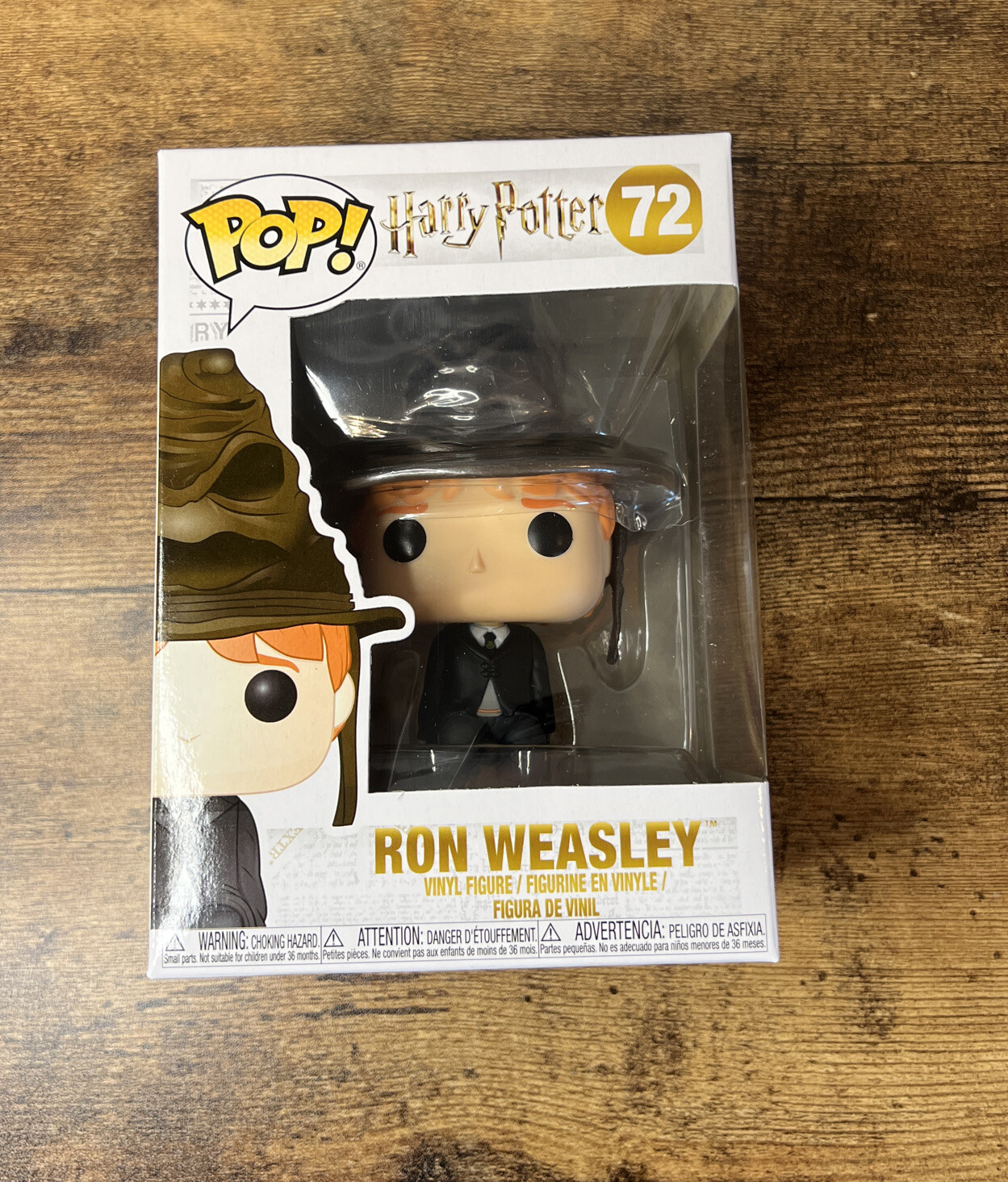 Funko Pop! Figura De Vinilo De Harry Potter - Ron Weasley (Sombrero De Clasificación) #72 (253)