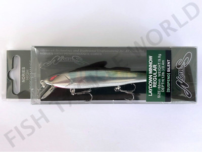 NORIES Laydown Minnow Regular Suspending 88mm Jerkbait - Color BR-136