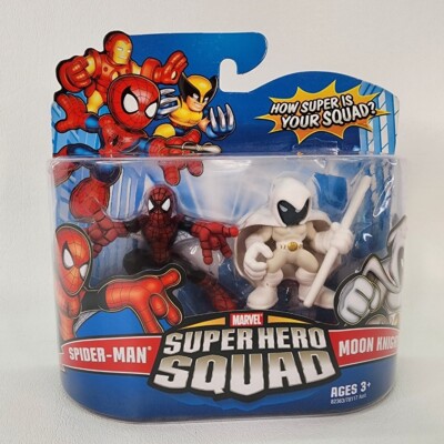 2009 Marvel Super Hero Squad Spider-Man Moon Knight Hasbro Action Figures - NEW