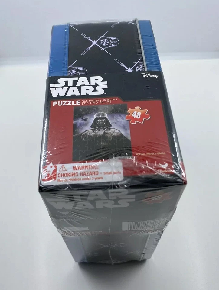 PUZZLE DISNEY STAR WARS DARTH VADAER CAJA DE METAL EN RELIEVE 48 PIEZAS NUEVO Foto 4 de 4