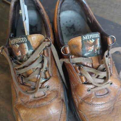 Mephisto Air Jet Bag System Brown Runoff Leather Shoes Women 100