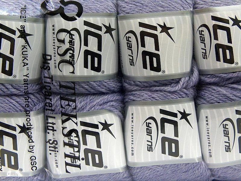 8-Skein Lot Alpaca Light Yarn light 8x50g Light Lilac - Image 4 of 4