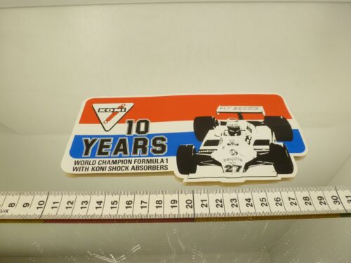 VINTAGE F1 STICKER - KONI - SHOCK ABSORBERS- WILLIAMS FW07 - GOOD CONDITION - Picture 1 of 3