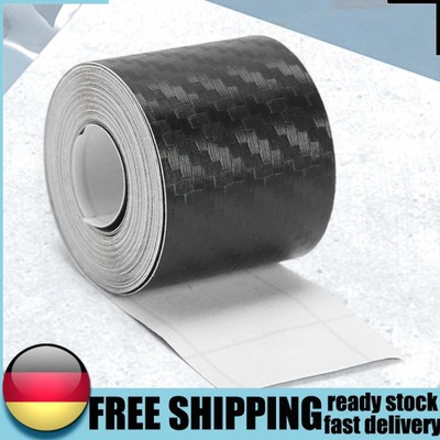 Durable 3D Carbon Fiber Car Stickers Waterproof Door Sill Protector Bumper Tape