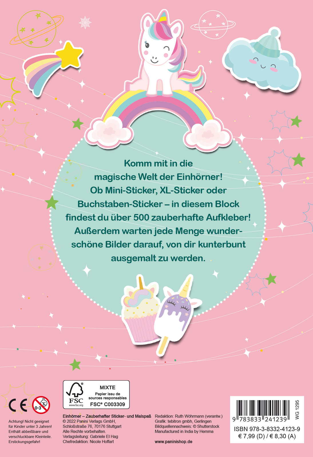 Thumbnail - Unbekannt. / Einhörner: Zauberhafter Sticker- Und Malspaß