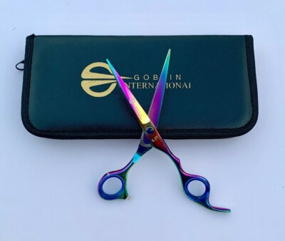 professional Hair Cutting Scissors 6.5'' Barber Shears Japanese Steel multicolor