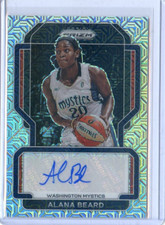 2022 Panini Prizm WNBA ALANA BEARD #SG-ABD SILVER MOJO PRIZM AUTO /25 MYSTICS