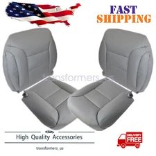 Fit For 1995-1999 GMC Yukon&Chevy Front Seat Cover Set Bottom&Top Cushions Gray