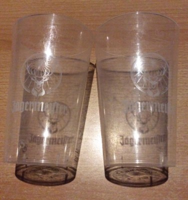 2x 0,3 l Plastikbecher von Jägermeister